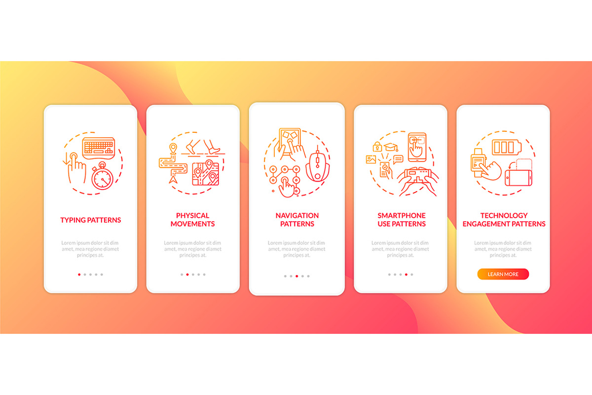 Behavior metrics elements app pages, a Templates & Theme by IMG Visuals