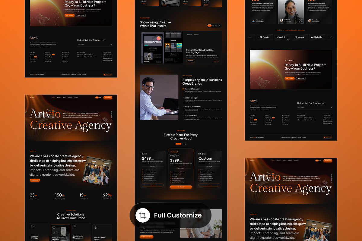 Artvio -Creative Agency Landing Page preview 3