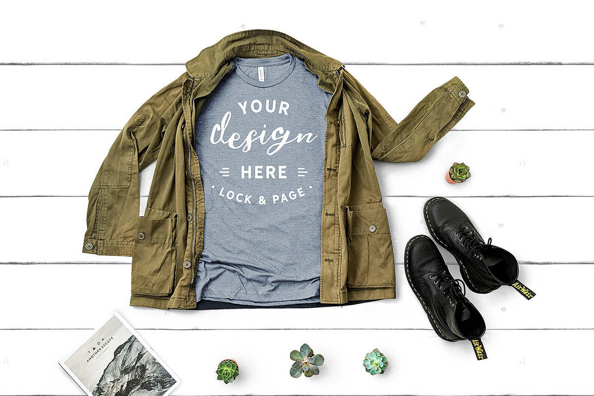 T-Shirt Mockup Bundle Bella Canvas, a Shirt Mockup by lock and page (Photo 70 of 71)