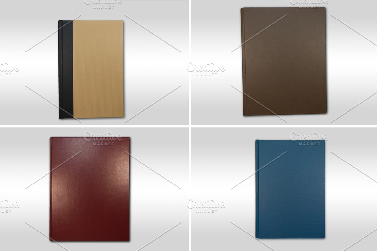 16 Book Cover Textures / Isolated preview 3