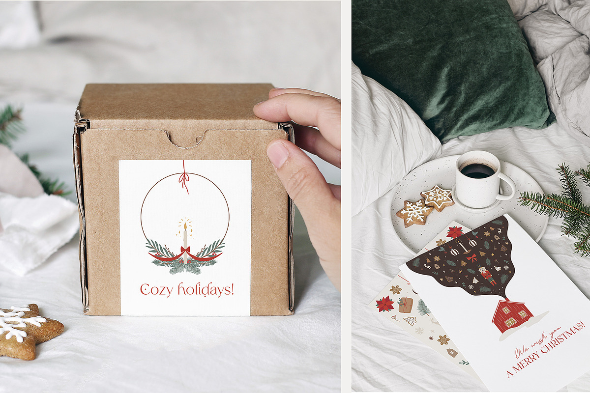 Christmas nature collection, a Seasonal Illustration by Alisovna (Photo 6 of 13)