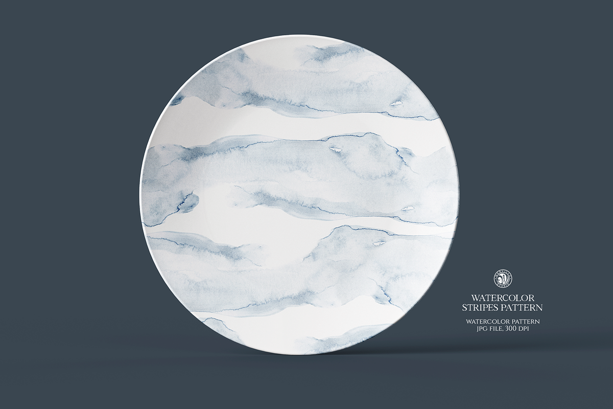 Watercolor Stripes Pattern, a Pattern Graphic by Webvilla Studio (Photo 5 of 6)