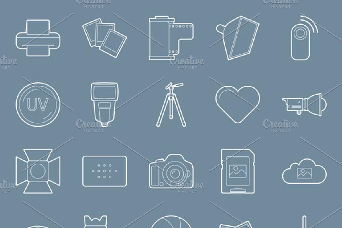 Photo icons set, an Icon by Equipoise
