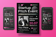 Startup Pitch Event Flyer Set, a Flyer Template by Annora Studio (Thumbnail 2 of 6)