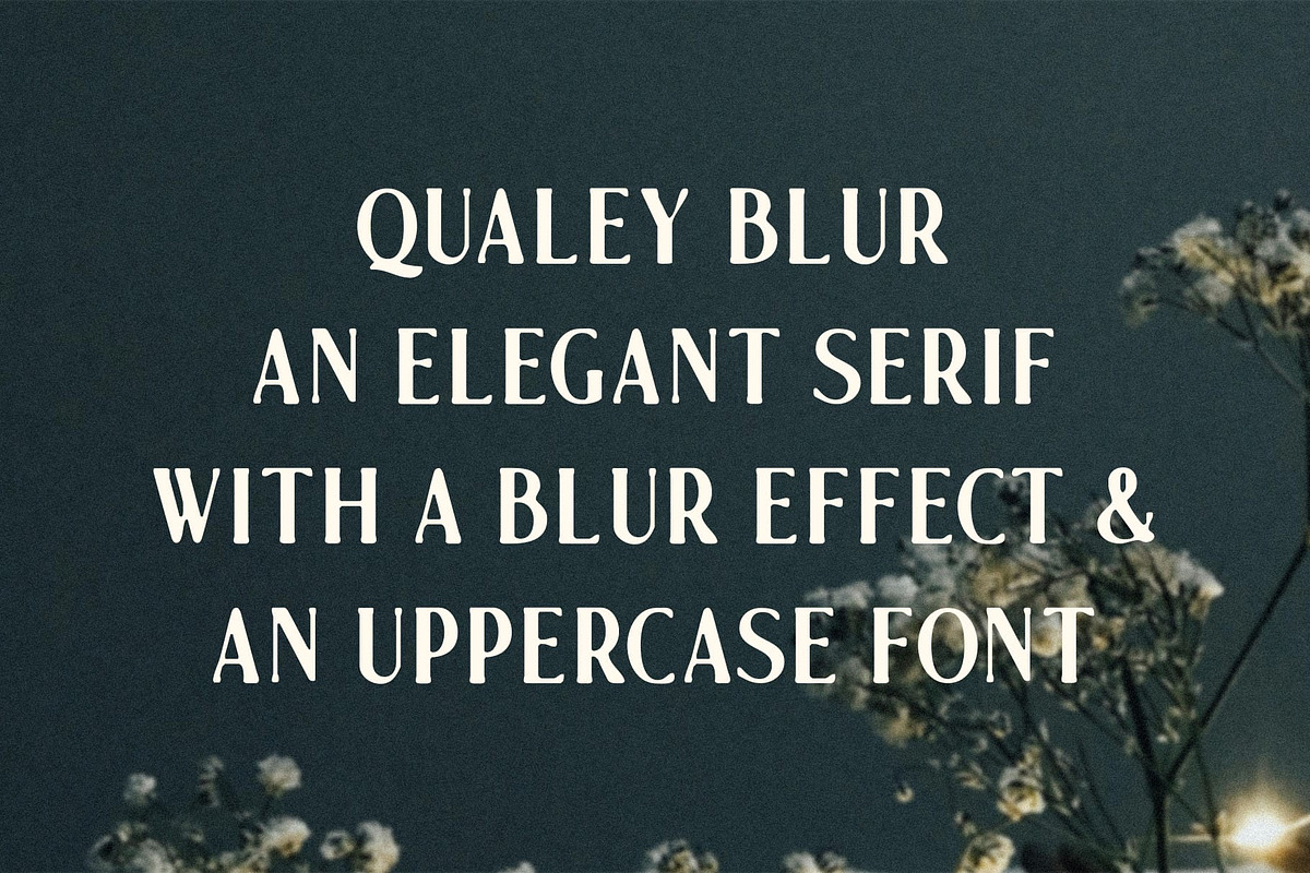 Qualey Blur, a Serif Font by Craft Supply Co. (Photo 2 of 8)