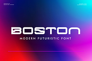 Boston - Bold Modern Font, a Sans Serif Font by Templatiostudio (Thumbnail 1 of 8)