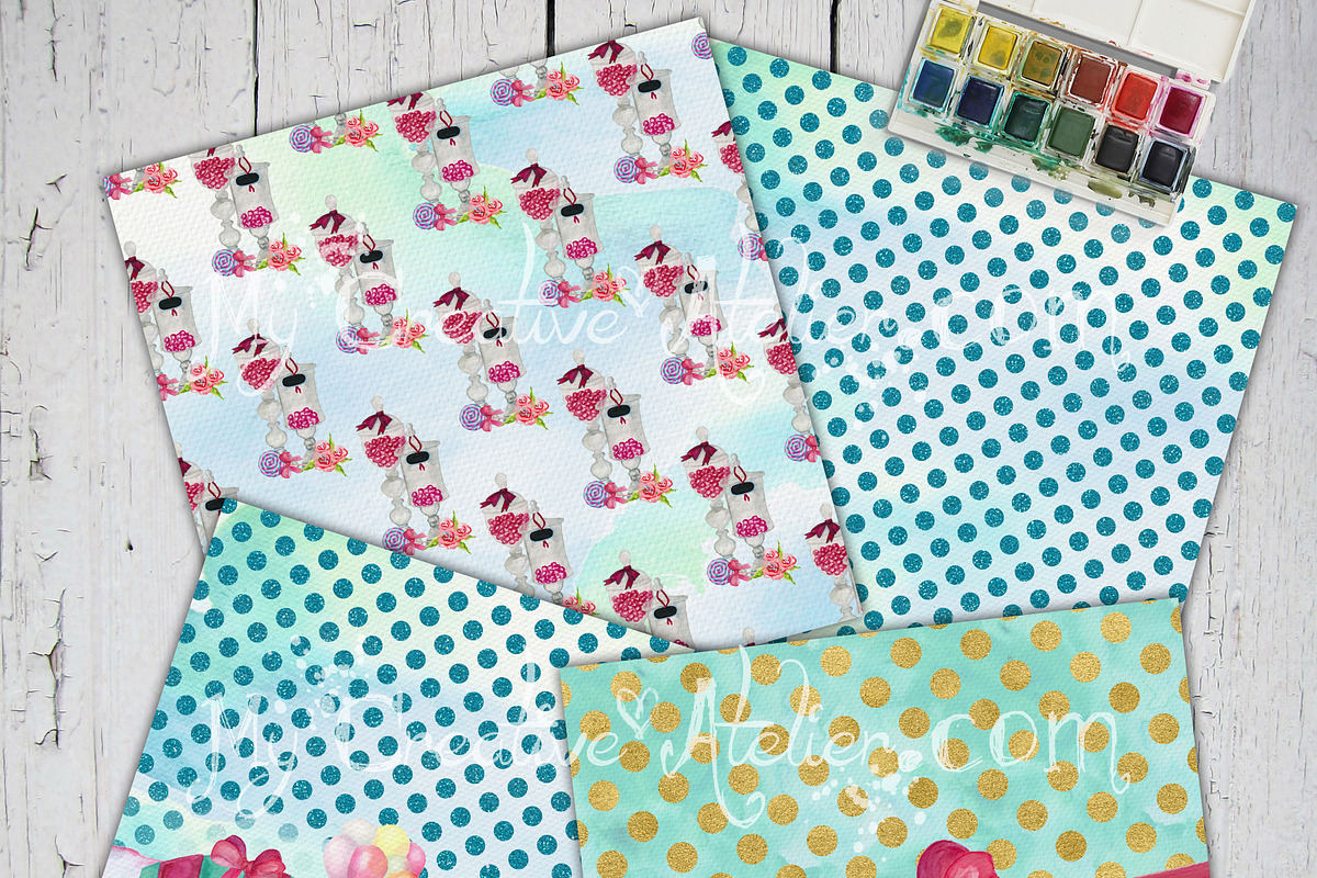 Candy Store. Digital Paper, a Pattern Graphic by My Creative Atelier (Photo 4 of 4)