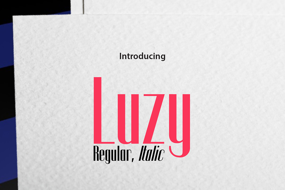 Luzy, a Sans Serif Font by da_only_aan (Photo 1 of 5)