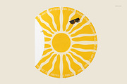 Microfiber Round Beach Towel Mockup, a Product Mockup by Creatsy (Thumbnail 5 of 9)