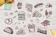 Fast Food-clipart+menu, a Food Illustration by Astarte_design (Thumbnail 7 of 7)