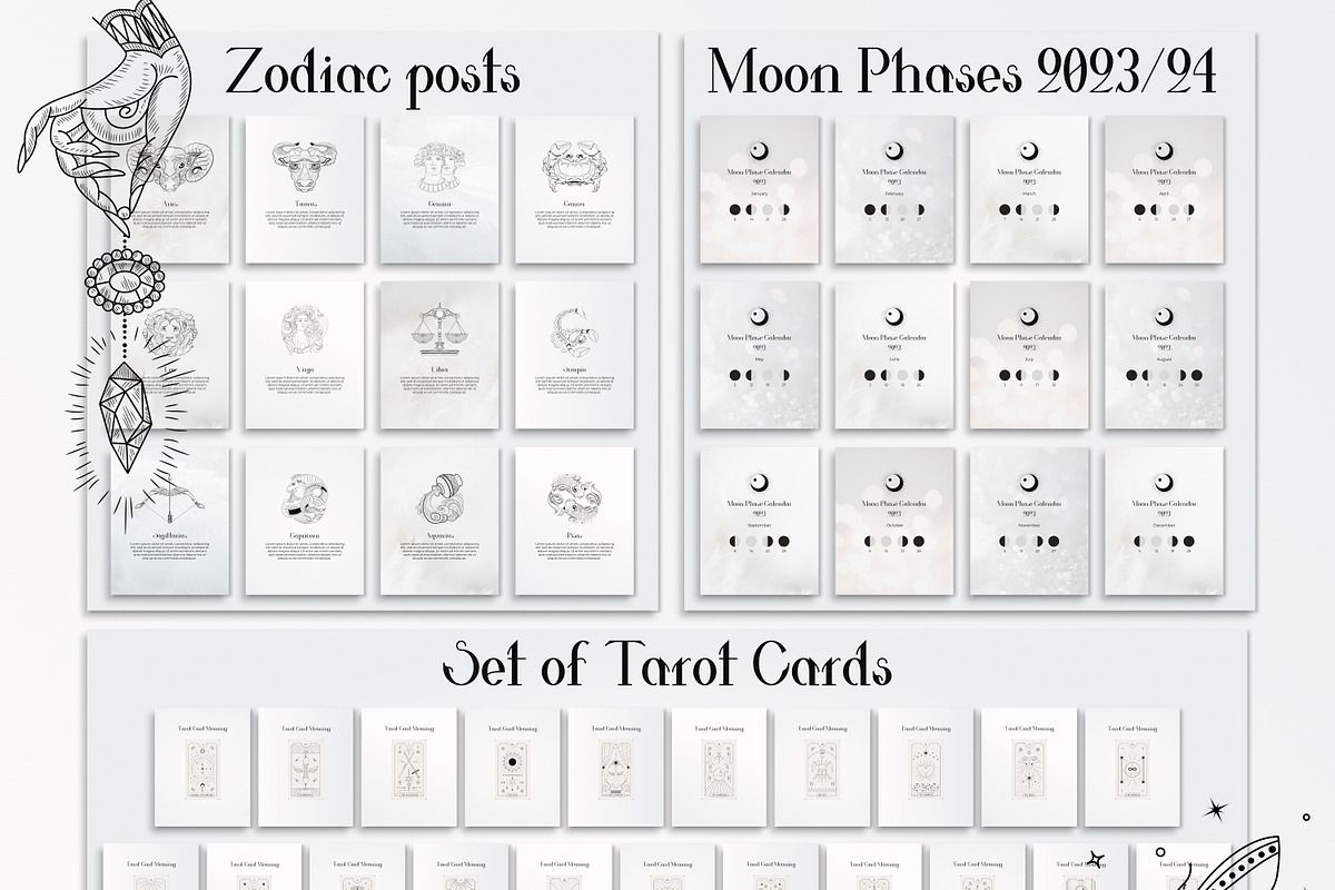 White Spiritual Instagram Posts, a Social Media Template by Under My Cozy Roof (Photo 6 of 11)