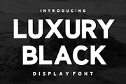 Luxury Black – Modern Display Font, a Sans Serif Font by Fourteen Letter (Thumbnail 1 of 6)