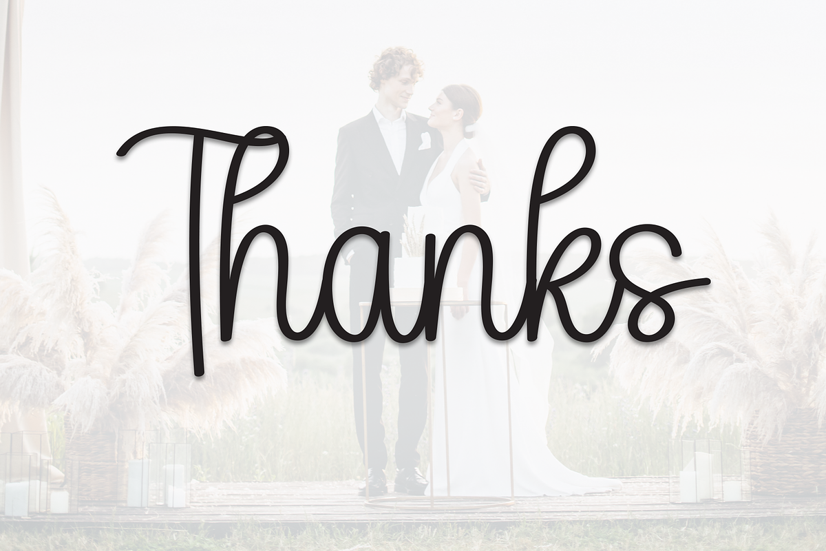 Wedding | Script Font, a Handwritten Font by Scratchones (Photo 8 of 8)