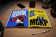 Open Book Showcase Mockup, a Books & Magazine Mockup by herutage (Thumbnail 2 of 6)