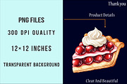 Cherry-Themed Set PNG, an Illustration by SinaCreation (Thumbnail 3 of 4)