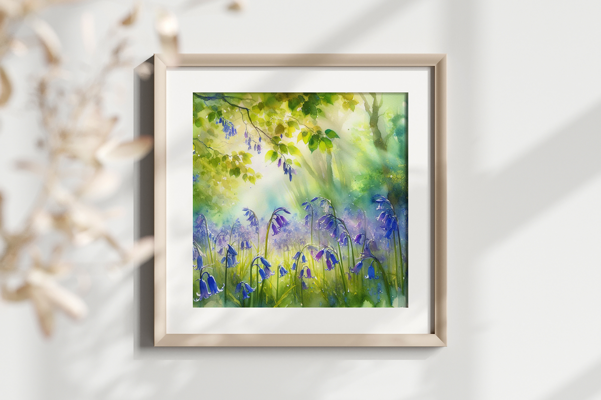 Bluebell Woodland Watercolor, a Seasonal Illustration by Flourish Spark (Photo 4 of 5)