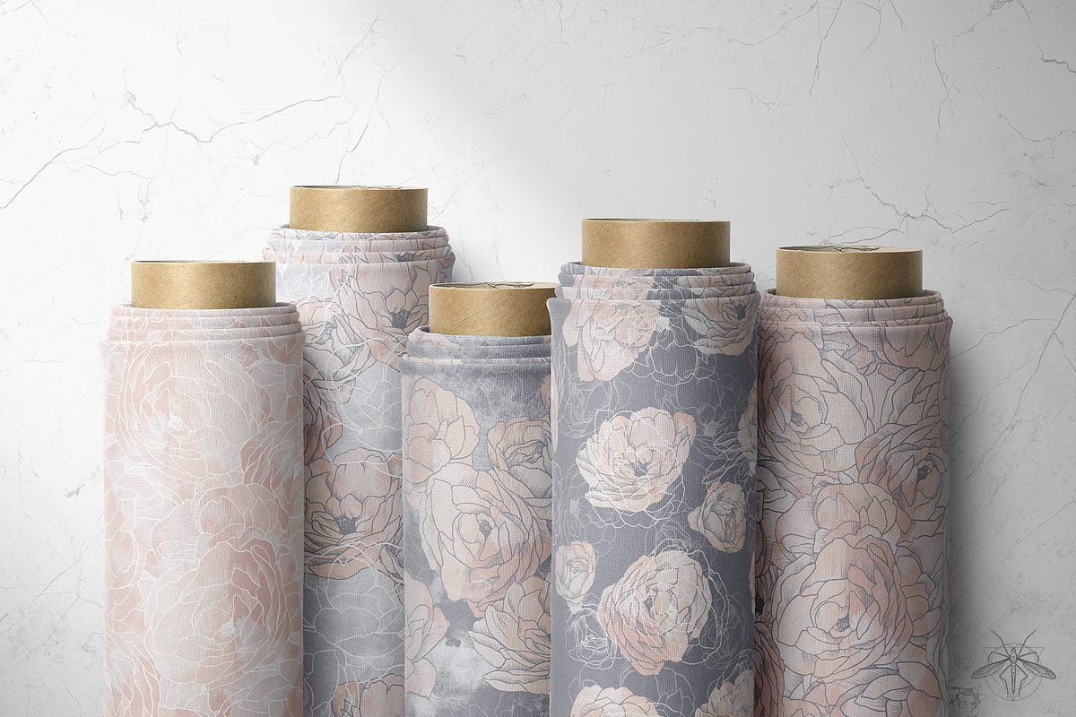 Winter garden | Watercolor patterns, a Pattern Graphic by Tanya Vollar (Photo 8 of 9)