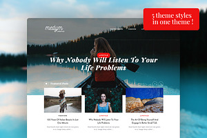 Medym - 5 Blogs Styles In 1 Theme