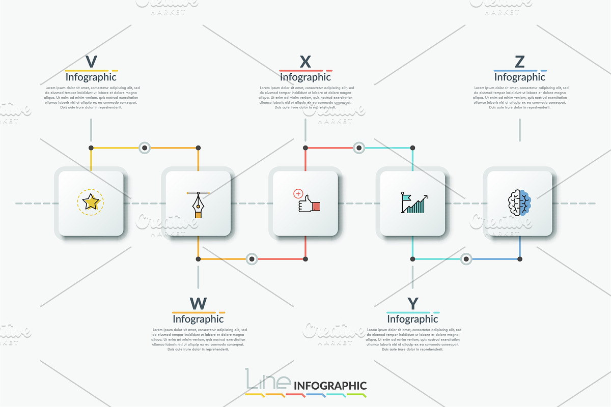 Line-X. Infographic Pack, a Presentation Template by Andrew Kras Design (Photo 16 of 23)