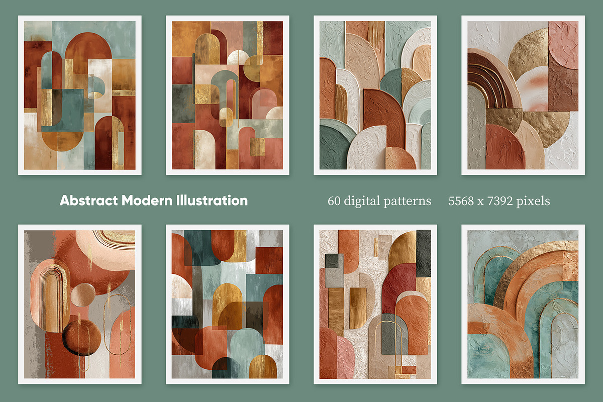 Abstract Modern Illustration, a Decorative Illustration by Housui Patterns (Photo 3 of 12)