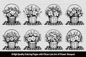 Spring Flower Coloring Art, an Illustration by hafijul
