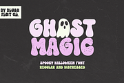 GHOST MAGIC (Regular and Distressed), a Sans Serif Font by Blush Font Co. (Thumbnail 1 of 3)