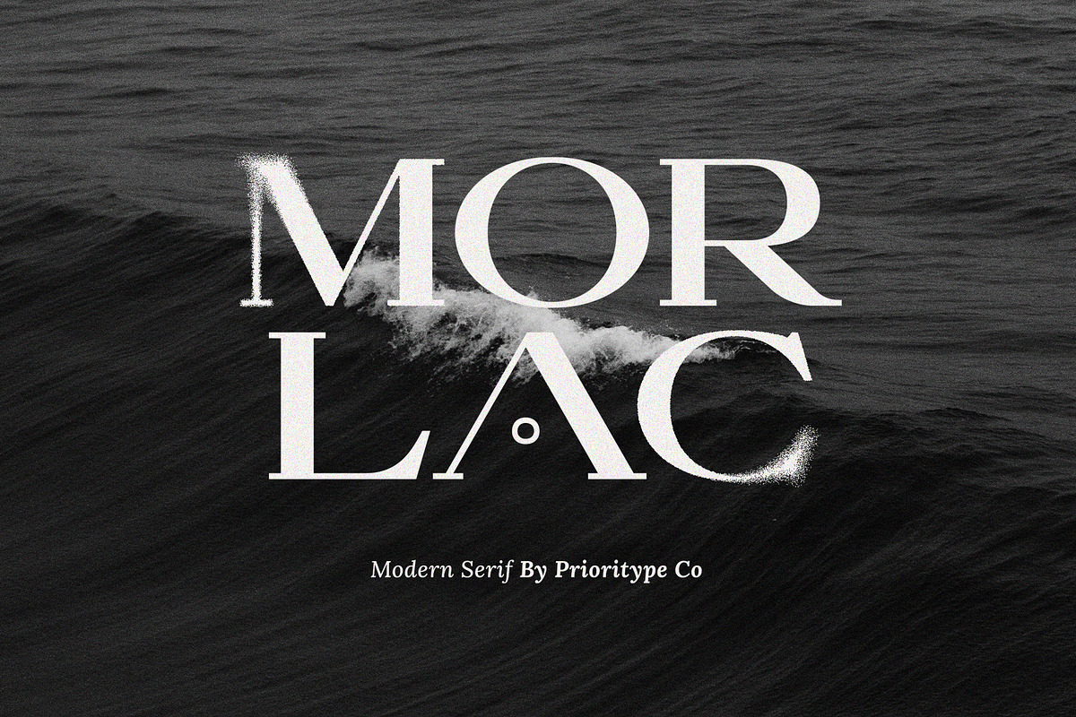 Morlac - Modern Serif, a Serif Font by Prioritype Co (Photo 1 of 10)