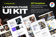 Landing Page Figma UI Kit Mega Pack, an UI Kit Template by Miyaji75 (Thumbnail 2 of 2)