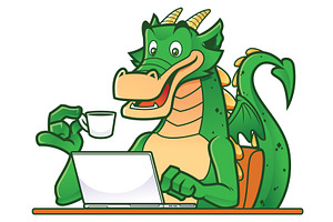 Dragon On Laptop