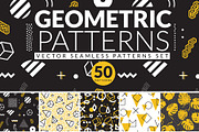 50 GEOMETRIC PATTERNS, a Pattern Graphic by Creators Club (Thumbnail 1 of 5)