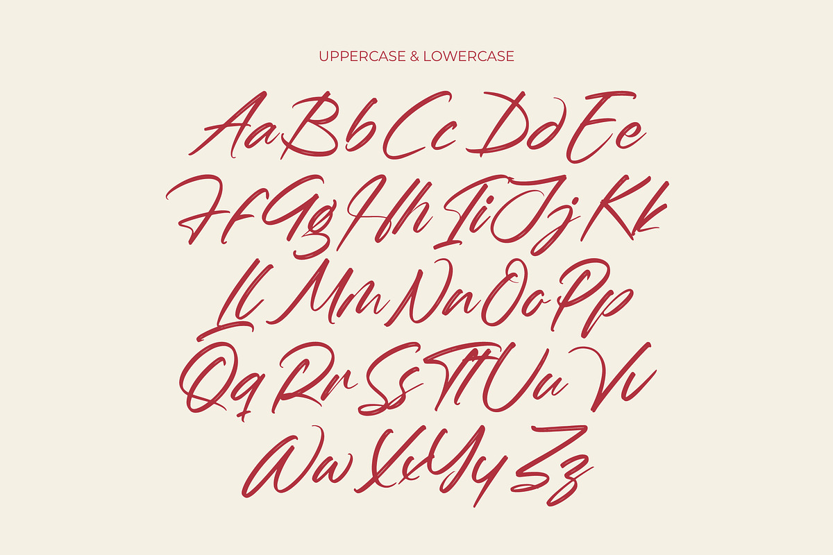 Whadrat Chothelis Modern Brush Font, a Script Font by Letterena Studios Script (Photo 18 of 20)