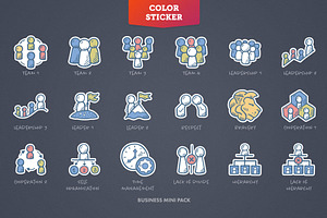 Teams And Values - Business Icons