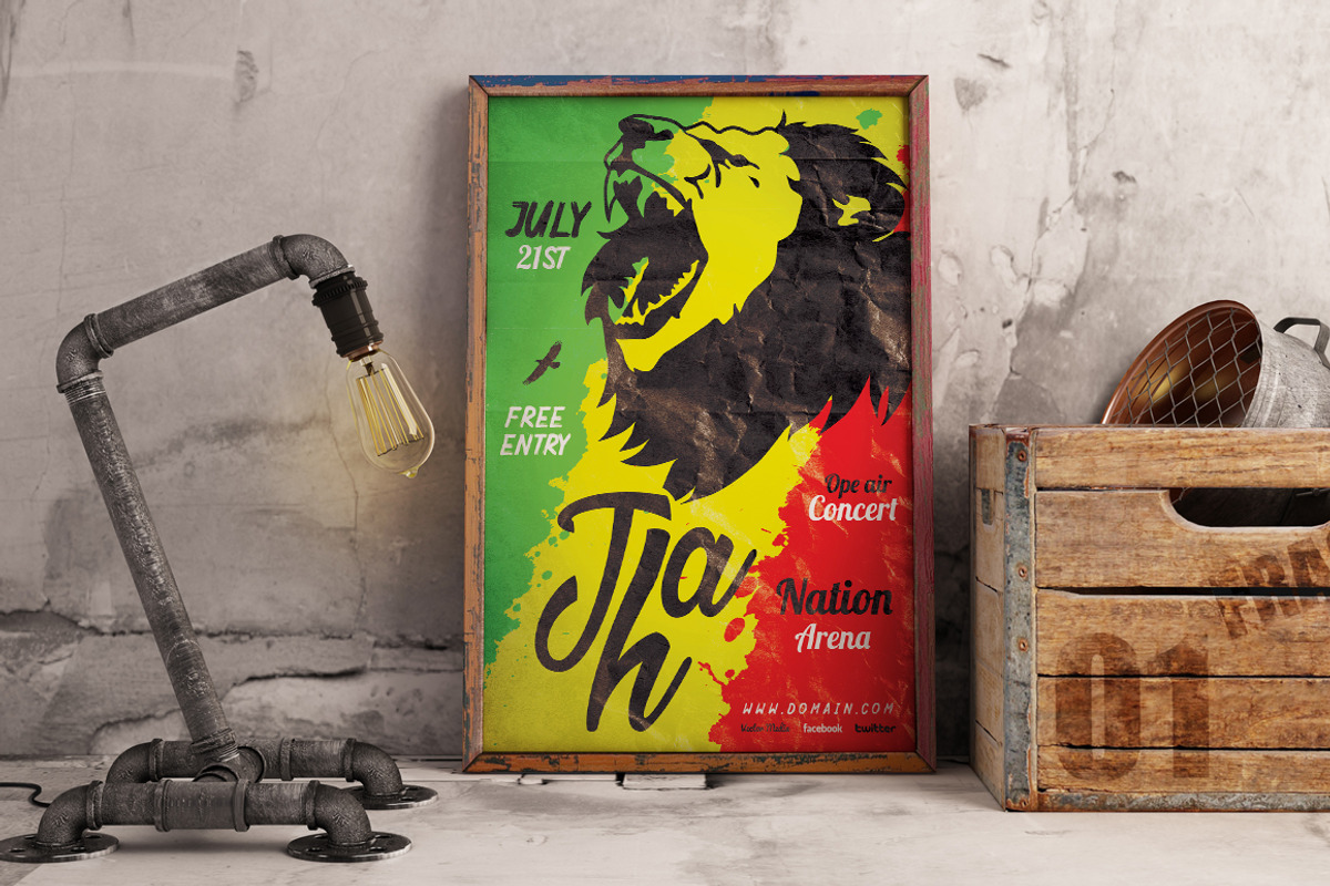 Reggae - Flyer 05 [ 70% OFF! ], a Flyer Template by VectorMedia (Photo 8 of 8)
