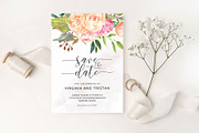 Blush Floral Wedding Invitation Set, an Invitation Template by DesignDevisers (Thumbnail 6 of 15)