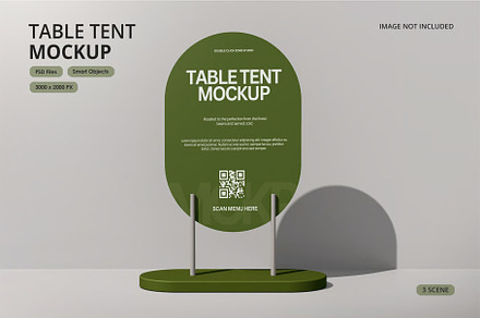 Table Menu Mockup