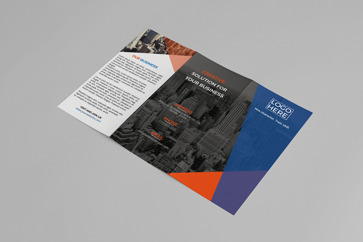 Corporate Trifold Brochure, a Brochure Template by assaiv (Photo 4 of 6)
