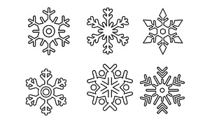 Snowflakes Set 3 Procreate Brush