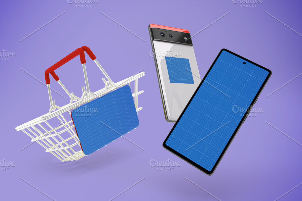 Pixel 6 Shopping Mockup, an Android Mockup by Qaleb Studio (Photo 11 of 13)