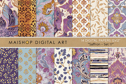 4 Indian Line Patterns, a Pattern Graphic by Sunny_Lion