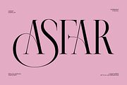 Asfar - Modern Ligatures Font, a Serif Font by Nirmana Visual (Thumbnail 1 of 10)