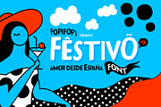 Festivo font, a Font by fopifopi (Thumbnail 1 of 7)