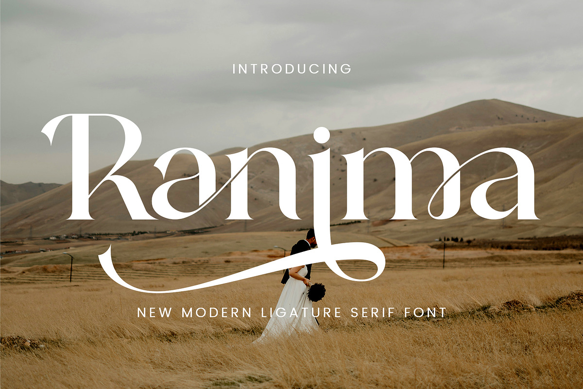 Ranima - Modern Ligature Typface, a Serif Font by AnnofaType (Photo 1 of 8)