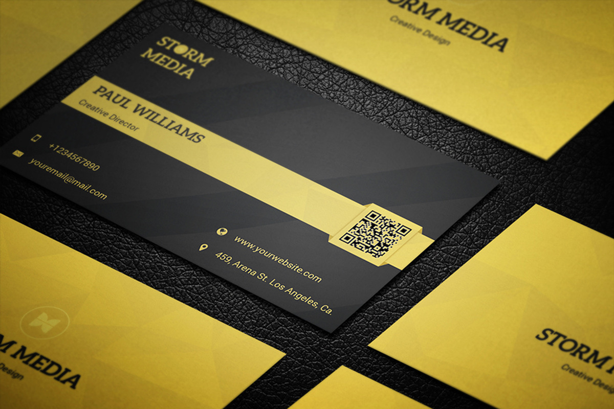 Minimal Corporate Business Card V6, a Business Card Template by PSD Storm (Photo 2 of 13)
