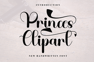 Princes Clipart, a Script Font by FreshTypeINK