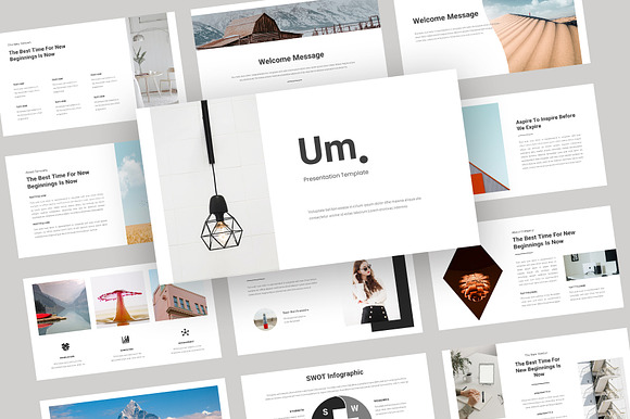 UM Minimalist Powerpoint Template preview 6