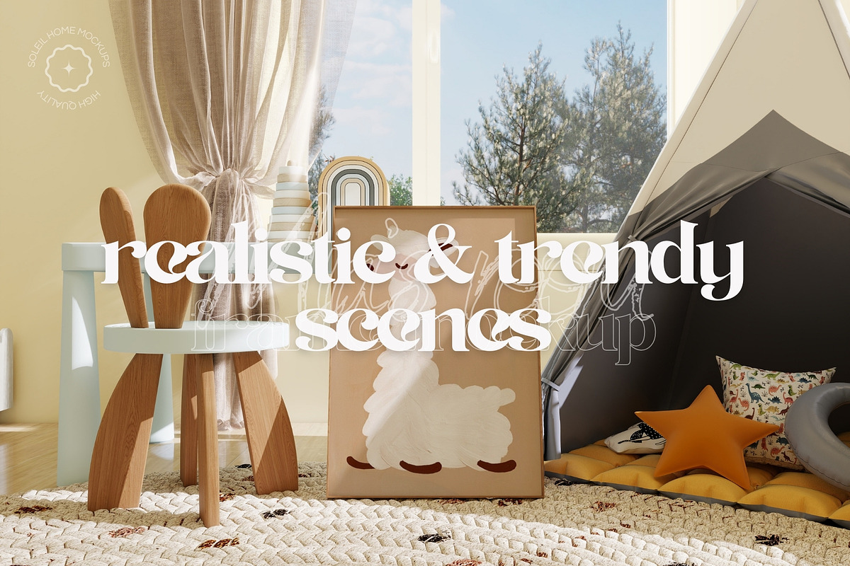 MIA | Cute Nursery Frame Mockup Set, a Household Mockup by SoleilHomeMockups (Photo 10 of 13)