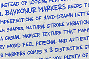 VT Baykonur - Markers Font, a Handwritten Font by ViactionType (Thumbnail 10 of 11)