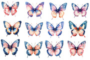 Blush and Blue  Butterflies clipart, an Illustration by Designworld (Thumbnail 2 of 5)