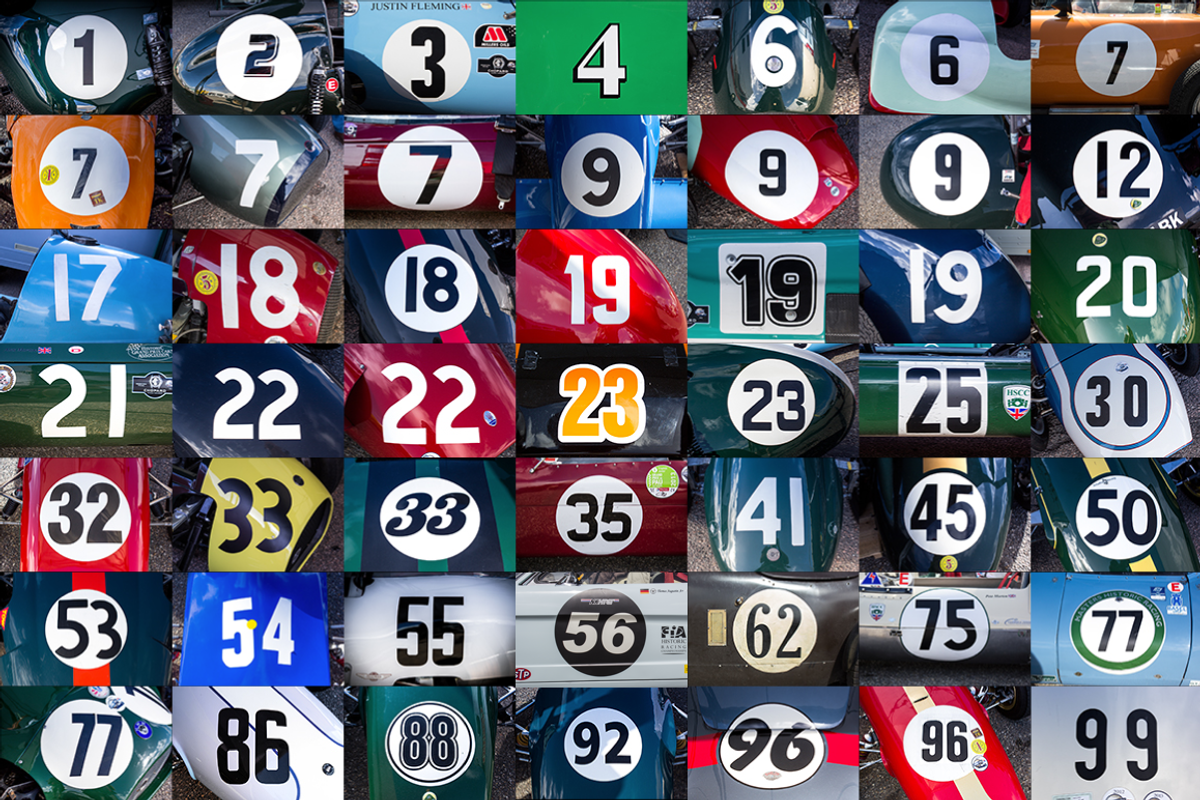 50 HR Classic Race Car Numbers preview 5