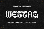 Westag Font, a Font by Koplexs Studio (Thumbnail 1 of 10)